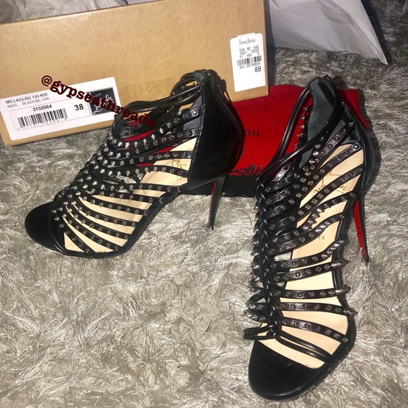 CHRISTIAN LOUBOUTIN ⚡️ MILLACLOU ⚡️ SPIKED SANDAL🎀 - Picture 5 of 7